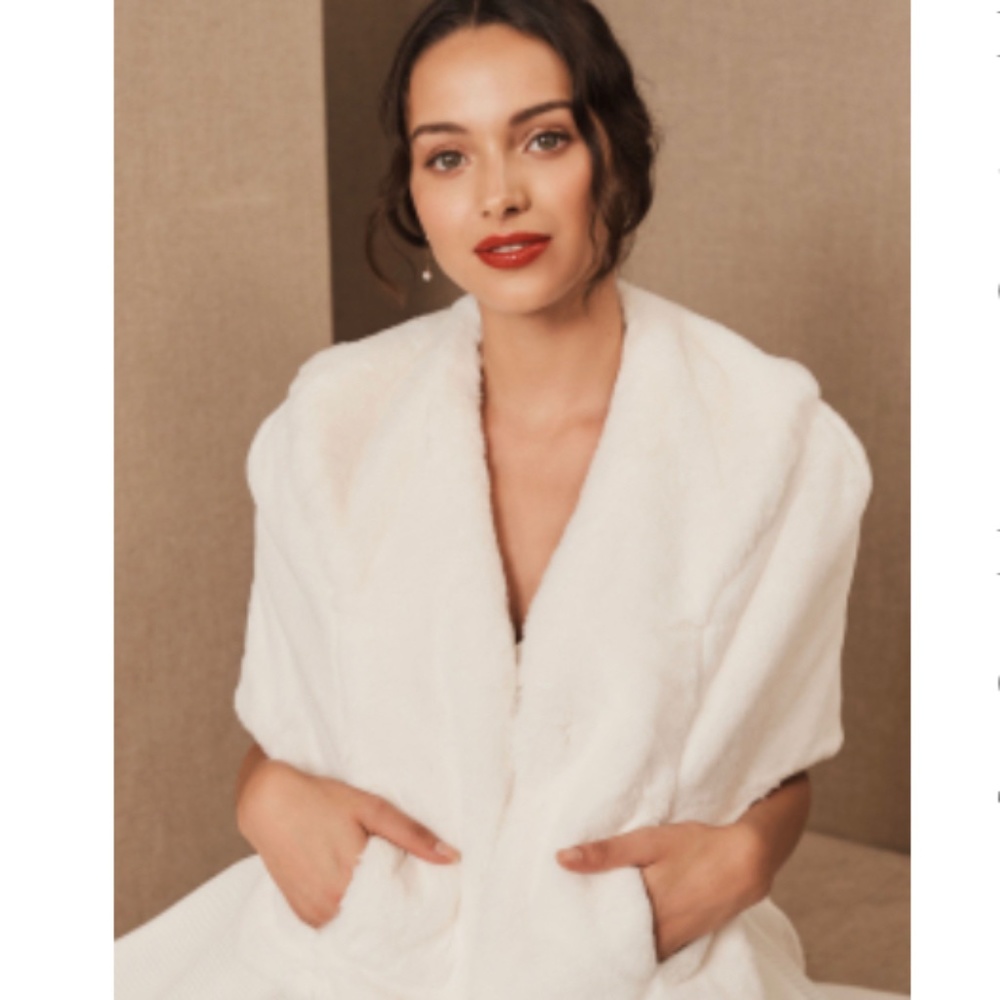 BHLDN Faux Fur Shrug